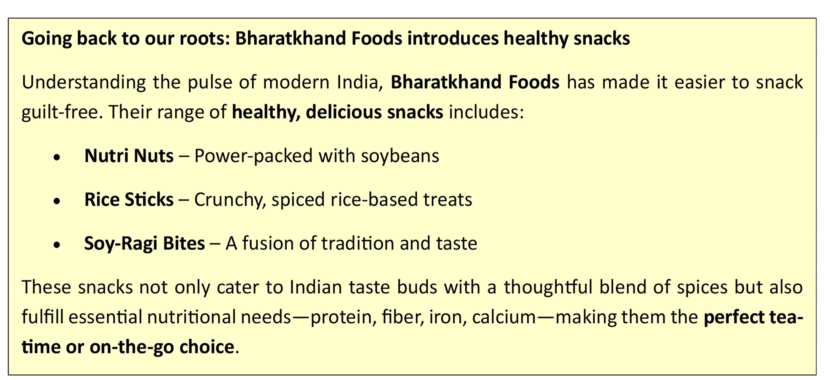 High-protein snacks